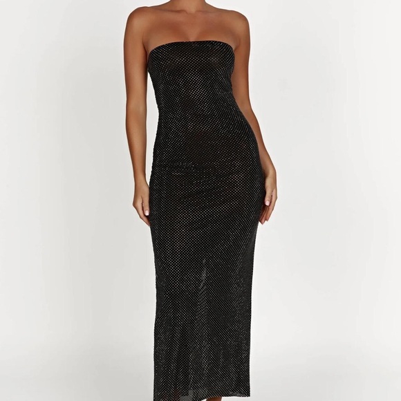 Meshki Dresses & Skirts - MESHKI Waverly strapless diamante midi dress
- black
